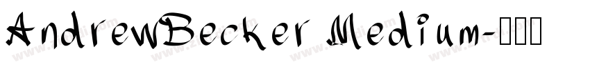 AndrewBecker Medium字体转换